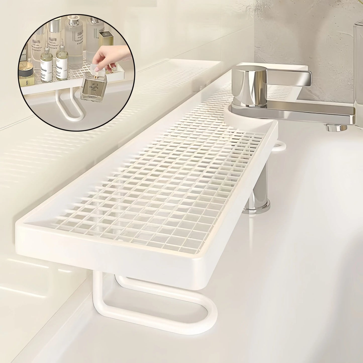 #Summervibes High-Funky Capacity Bathroom Shelf | Black Bathroom Accessories | No-Drill Storage Rack | Rustproof Faucet Caddy | Sink Drain Rack — an Essential Storage Solution for Kitchens, Bathrooms, and Furniture.Home Essentials,Tiktokshopspring
