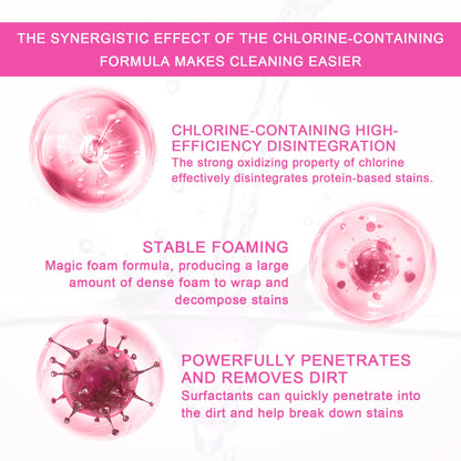 Flower Toilet Cleaning Powder, Toilet Bowl Cleaners,Toilet Cleaner Foam, Rich Foam，Self Activating Miracle Powder for Toilet B，Cleaner Effective for Bowl Freshness Floral Fragrance Home Essentials