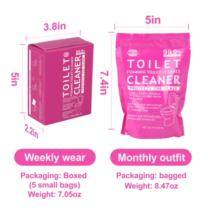 Flower Toilet Cleaning Powder, Toilet Bowl Cleaners,Toilet Cleaner Foam, Rich Foam，Self Activating Miracle Powder for Toilet B，Cleaner Effective for Bowl Freshness Floral Fragrance Home Essentials