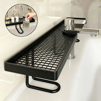 #Summervibes High-Funky Capacity Bathroom Shelf | Black Bathroom Accessories | No-Drill Storage Rack | Rustproof Faucet Caddy | Sink Drain Rack — an Essential Storage Solution for Kitchens, Bathrooms, and Furniture.Home Essentials,Tiktokshopspring