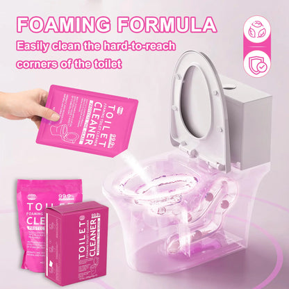 Flower Toilet Cleaning Powder, Toilet Bowl Cleaners,Toilet Cleaner Foam, Rich Foam，Self Activating Miracle Powder for Toilet B，Cleaner Effective for Bowl Freshness Floral Fragrance Home Essentials