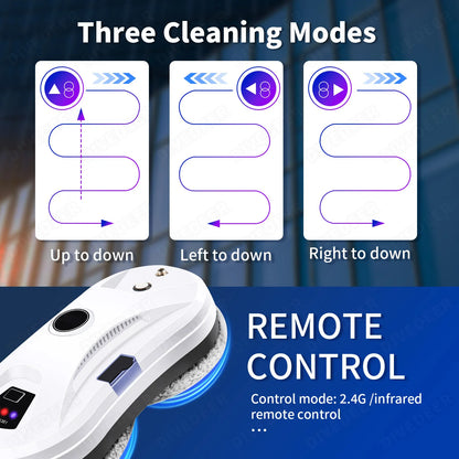 Window Cleaner Robot Water Spray Automatic Water Spray Function Anti-Fall Magnetic Glass Home Smart Cleaning Machine