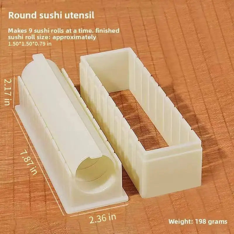 Sushi Mold Household Sushi Tool Set with Seaweed Rice Roll Maker and Nori Complete Kit for Easy Home Cooking