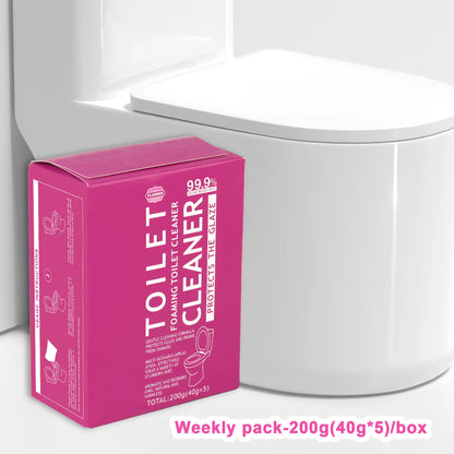 Flower Toilet Cleaning Powder, Toilet Bowl Cleaners,Toilet Cleaner Foam, Rich Foam，Self Activating Miracle Powder for Toilet B，Cleaner Effective for Bowl Freshness Floral Fragrance Home Essentials