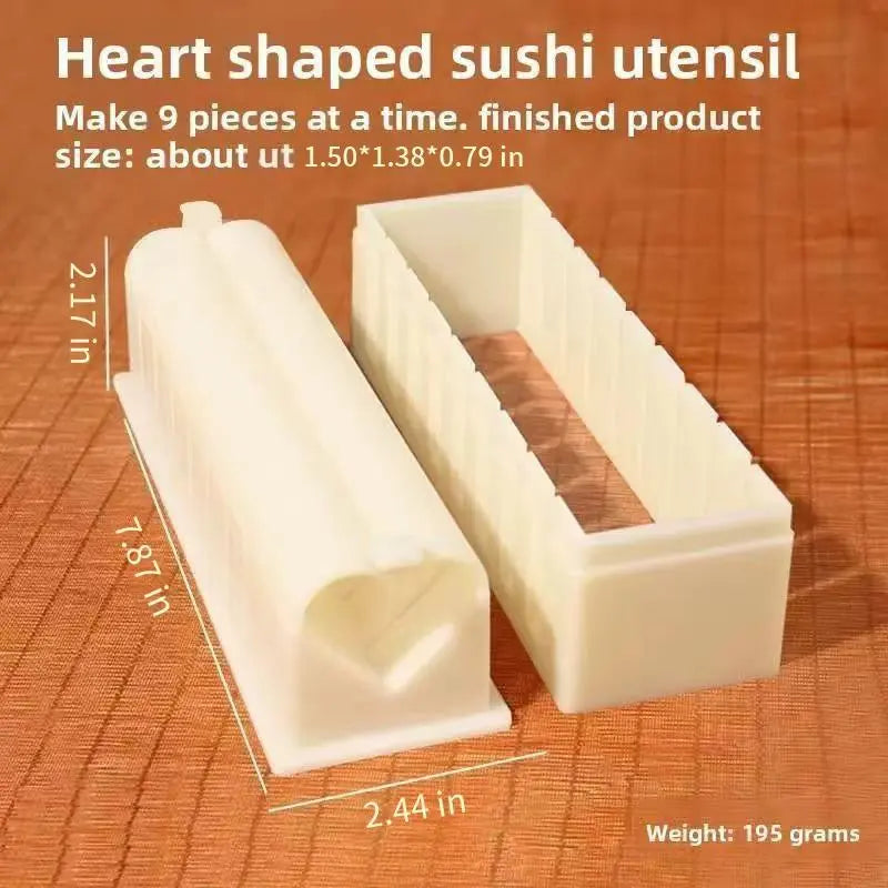 Sushi Mold Household Sushi Tool Set with Seaweed Rice Roll Maker and Nori Complete Kit for Easy Home Cooking