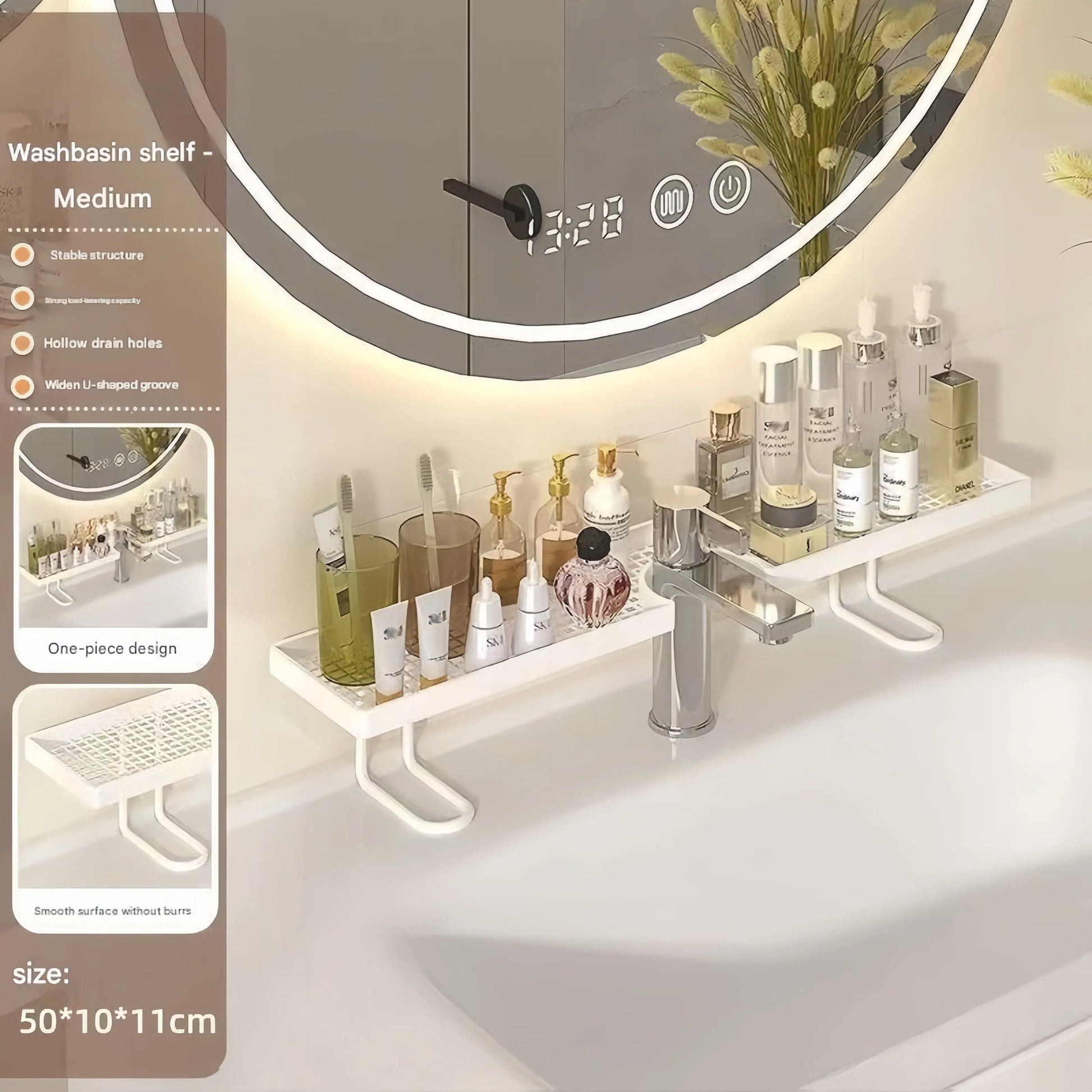 #Summervibes High-Funky Capacity Bathroom Shelf | Black Bathroom Accessories | No-Drill Storage Rack | Rustproof Faucet Caddy | Sink Drain Rack — an Essential Storage Solution for Kitchens, Bathrooms, and Furniture.Home Essentials,Tiktokshopspring