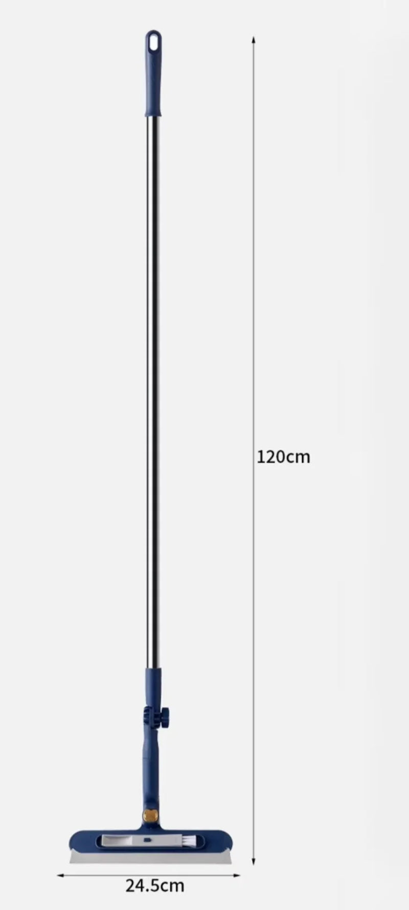 Glass Cleaning Brush with Squeegee and Small Brush | Telescopic Double-Sided | Glass Wall and Floor Cleaning Tool