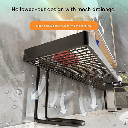 #Summervibes High-Funky Capacity Bathroom Shelf | Black Bathroom Accessories | No-Drill Storage Rack | Rustproof Faucet Caddy | Sink Drain Rack — an Essential Storage Solution for Kitchens, Bathrooms, and Furniture.Home Essentials,Tiktokshopspring