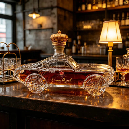 Creative Ford Mustang Whiskey Decanter, Glass Bottle in Car Shape, Perfect Gift for Men, Unique Whiskey Bottle Design